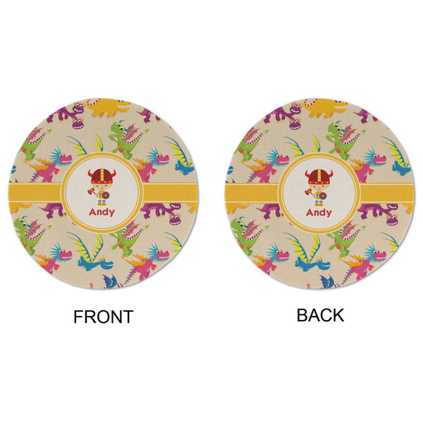 Dragons Round Linen Placemats - APPROVAL (double sided)