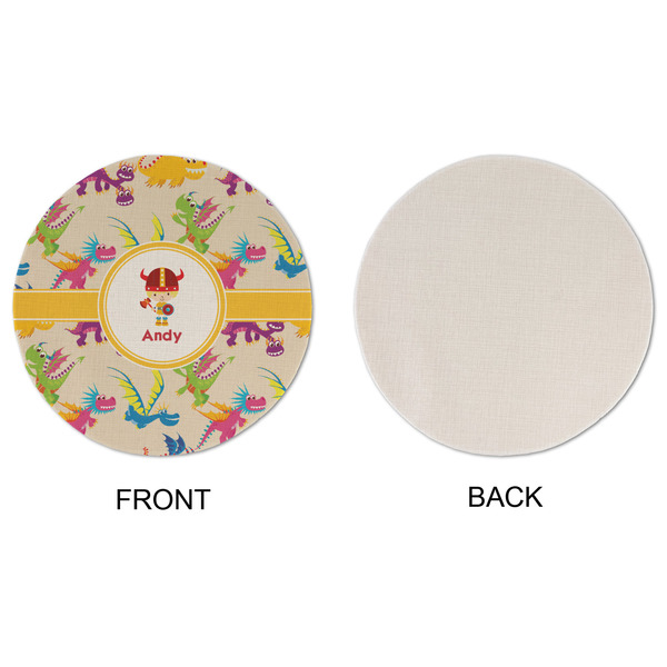 Dragons Round Linen Placemats - APPROVAL (single sided)