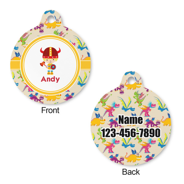 Dragons Round Pet ID Tag - Large - Approval