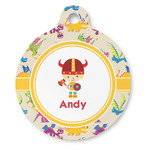 Dragons Round Pet ID Tag (Personalized)