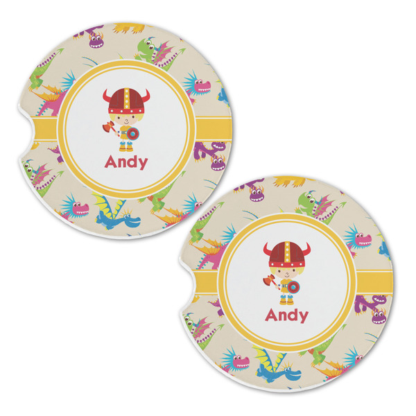 Dragons Sandstone Car Coasters - Set of 2