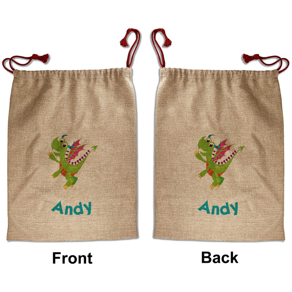 Dragons Santa Bag - Front and Back