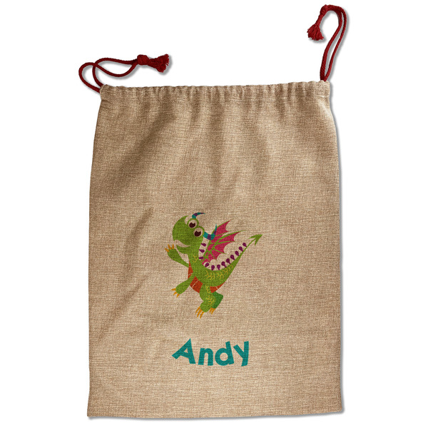 Custom Dragons Santa Sack - Front (Personalized)
