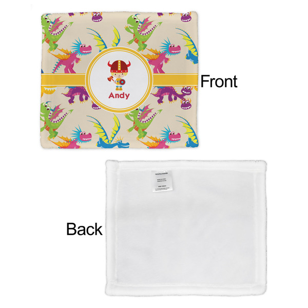 Dragons Security Blanket - Front & White Back View