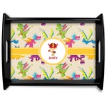 Dragons Black Wooden Tray - Large (Personalized)