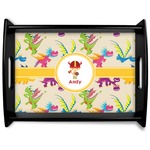 Dragons Black Wooden Tray - Large (Personalized)