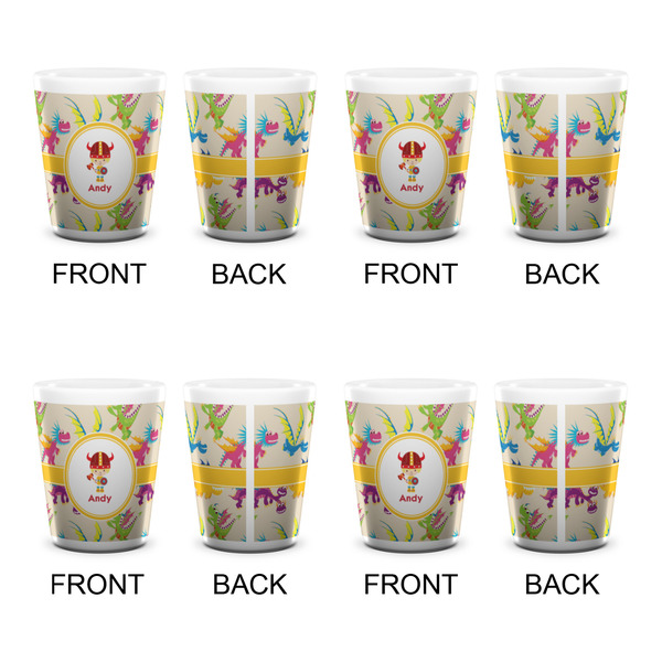 Dragons Shot Glass - White - Set of 4 - APPROVAL