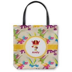 Dragons Canvas Tote Bag - Small - 13"x13" (Personalized)