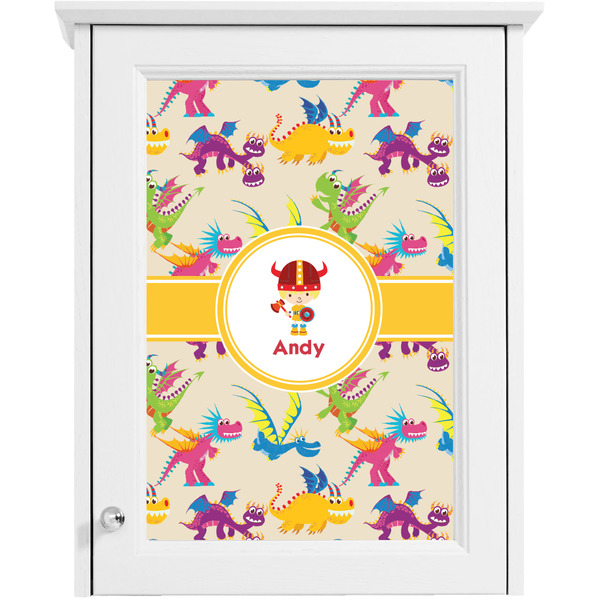 Dragons Single White Cabinet Decal