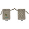 Dragons Small Burlap Gift Bag - Front Approval