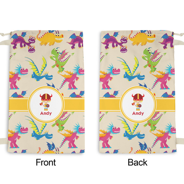 Dragons Small Laundry Bag - Front & Back View