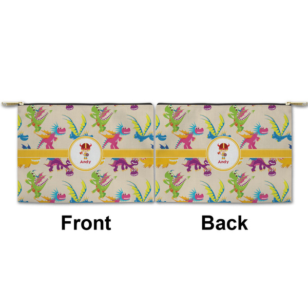 Dragons Small Zipper Pouch Approval (Front and Back)