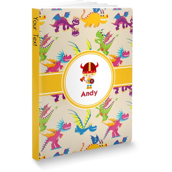Custom Dragons Softbound Notebook - 5.75" x 8" (Personalized)