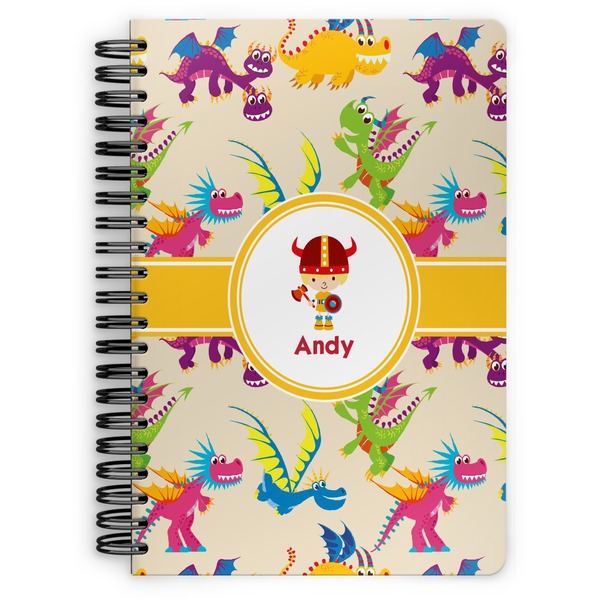 Custom Dragons Spiral Notebook (Personalized)