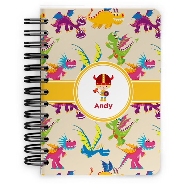 Custom Dragons Spiral Notebook - 5x7 w/ Name or Text