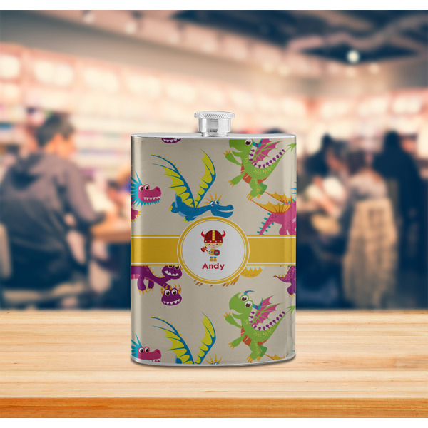 Dragons Stainless Steel Flask - LIFESTYLE 2