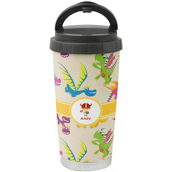 Custom Dragons Stainless Steel Coffee Tumbler (Personalized)