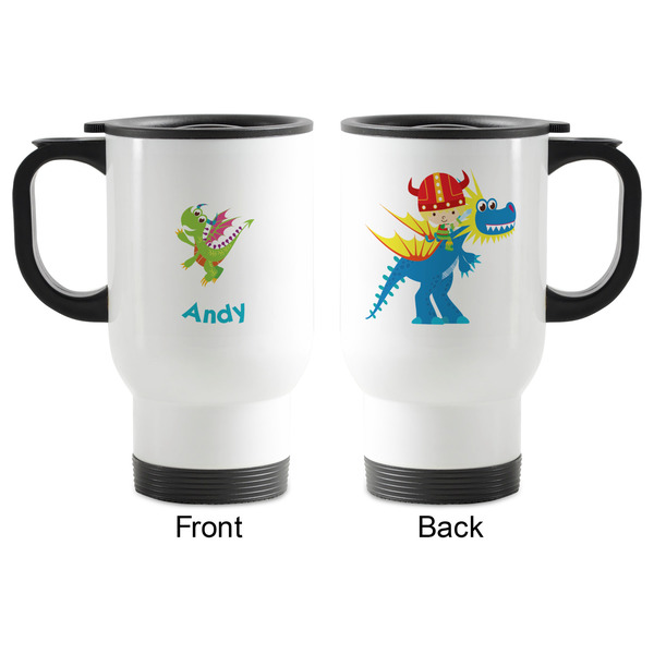 Dragons Stainless Steel Travel Mug with Handle - Apvl