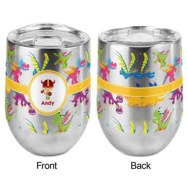 Dragons Stemless Wine Tumbler - Full Print - Approval