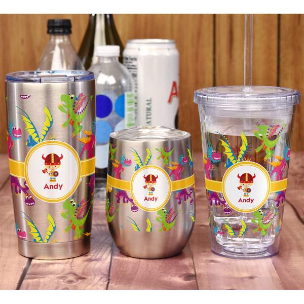 Dragons Stemless Wine Tumbler - Full Print - In Context