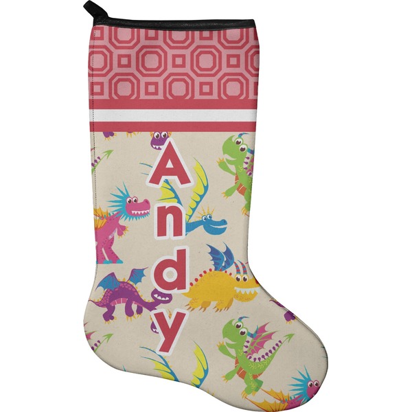 Custom Dragons Holiday Stocking - Neoprene (Personalized)