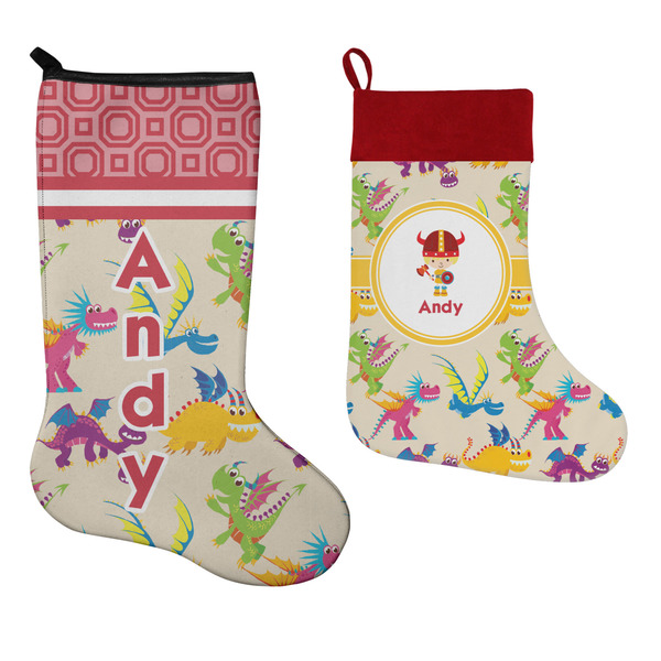 Dragons Stockings - Side by Side compare