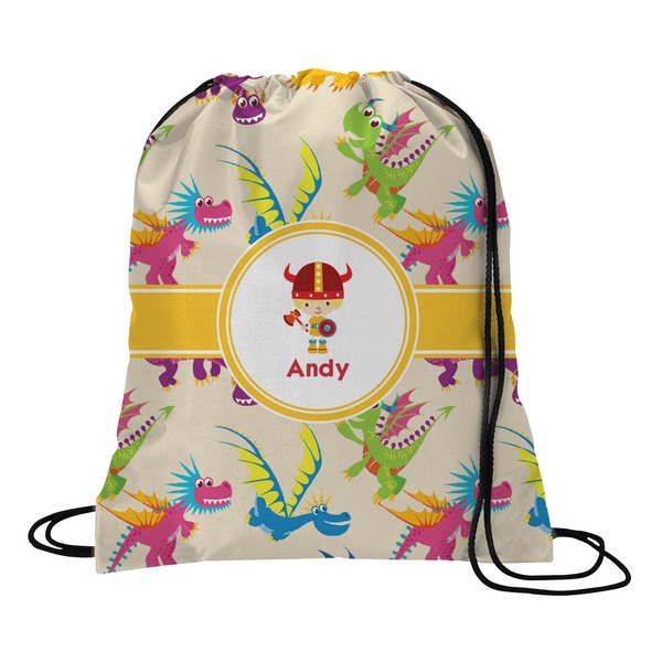 Custom Dragons Drawstring Backpack - Medium (Personalized)