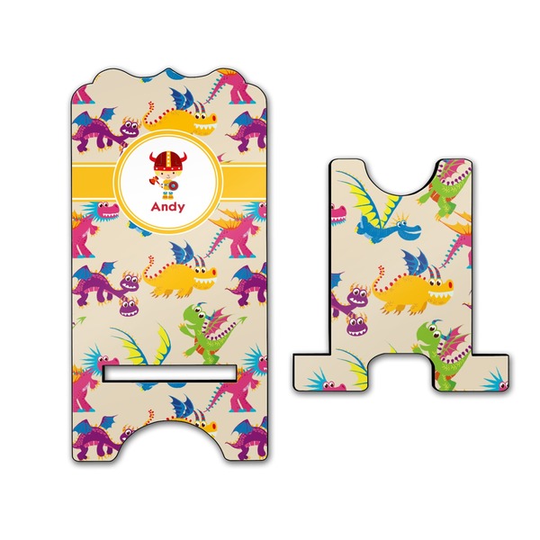 Dragons Stylized Phone Stand - Front & Back - Large