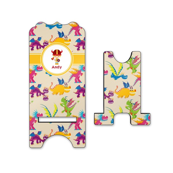 Dragons Stylized Phone Stand - Front & Back - Small