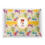 Dragons Rectangular Throw Pillow Case (Personalized)