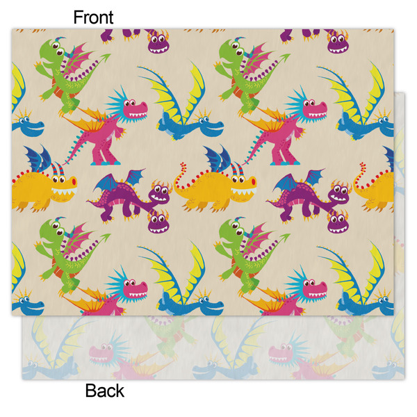 Dragons Tissue Paper - Heavyweight - Medium - Front & Back