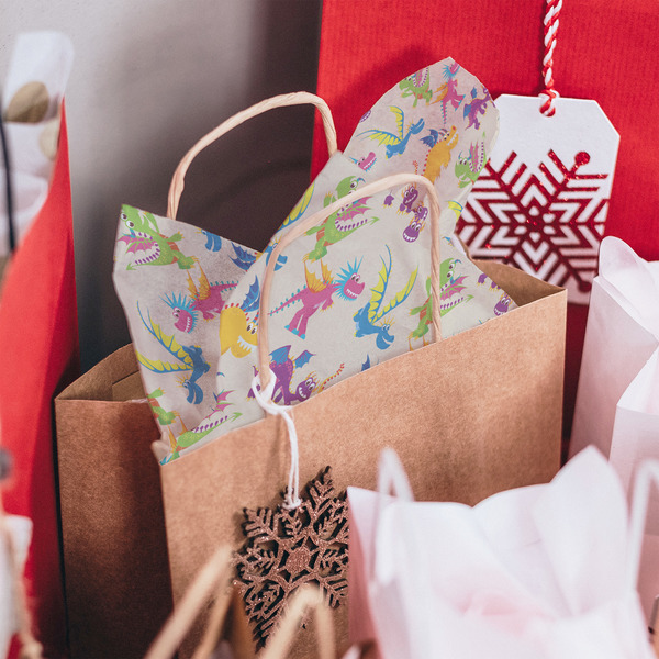 Dragons Tissue Paper - In Gift Bag