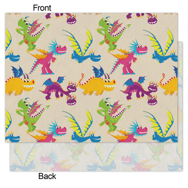 Dragons Tissue Paper - Lightweight - Medium - Front & Back