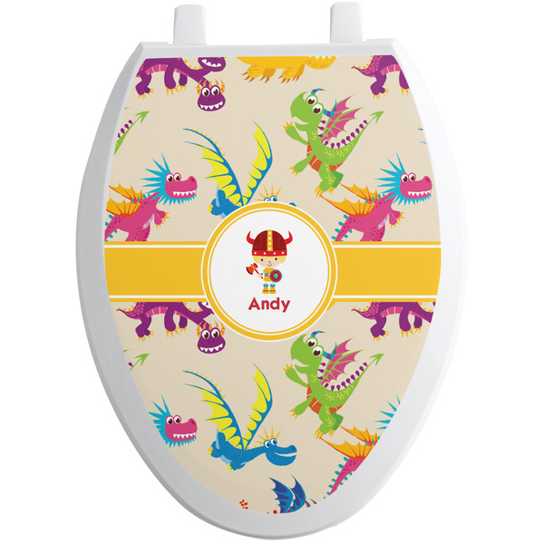Dragons Toilet Seat Decal (Personalized)