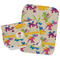 Dragons Two Rectangle Burp Cloths - Open & Folded