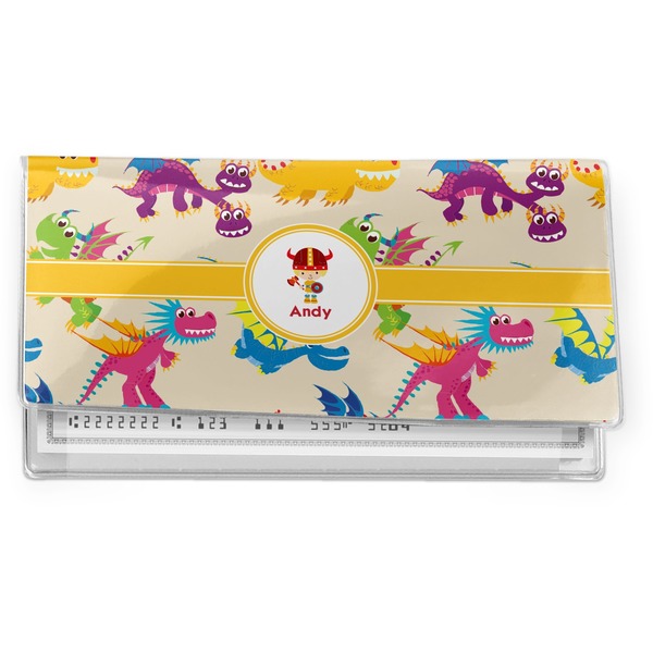 Custom Dragons Vinyl Checkbook Cover (Personalized)