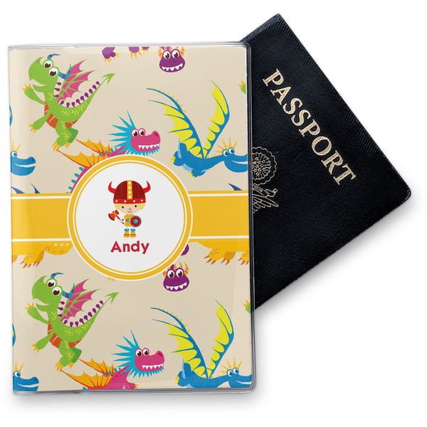 Custom Dragons Vinyl Passport Holder (Personalized)