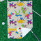 Dragons Waffle Weave Golf Towel - In Context