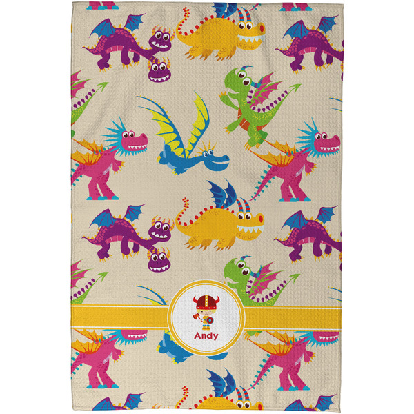 Dragons Waffle Weave Towel - Full Color Print - Approval Image