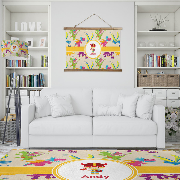 Dragons Wall Hanging Tapestry - IN CONTEXT