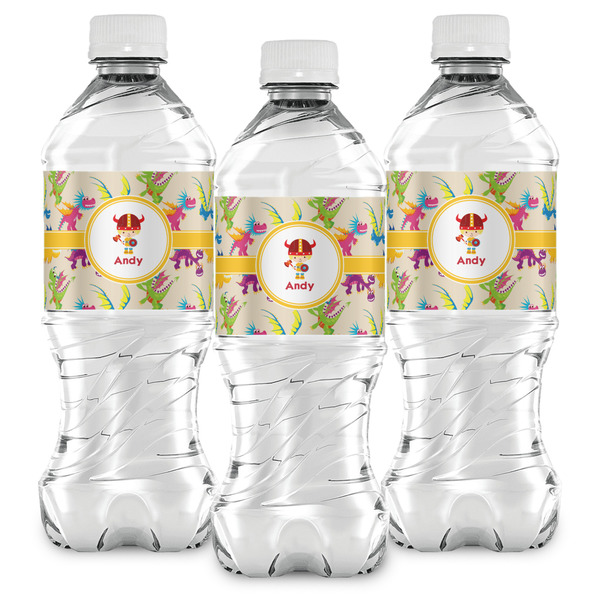 Dragons Water Bottle Labels - Front View