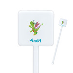 Dragons Square Plastic Stir Sticks (Personalized)