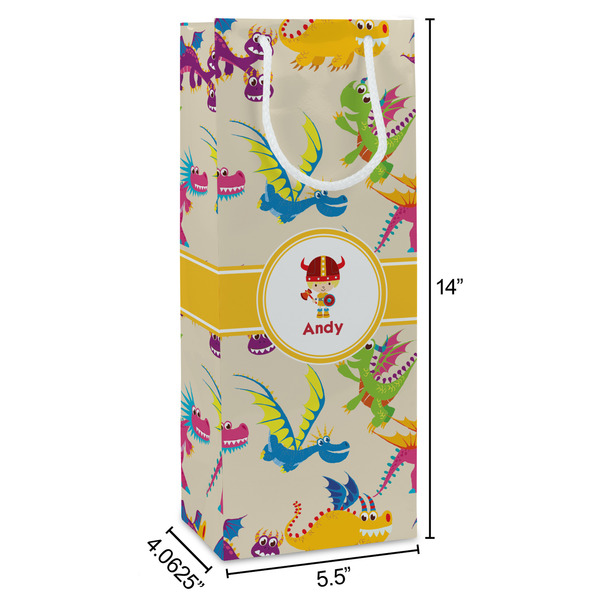 Dragons Wine Gift Bag - Dimensions
