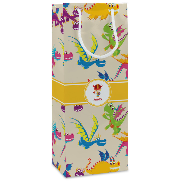 Custom Dragons Wine Gift Bags (Personalized)