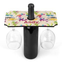 Dragons Wine Bottle & Glass Holder (Personalized)