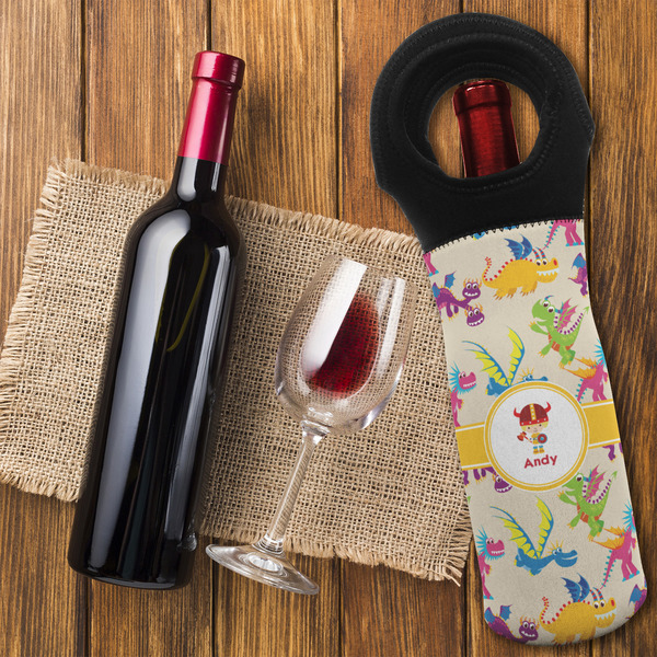 Dragons Wine Tote Bag - FLATLAY