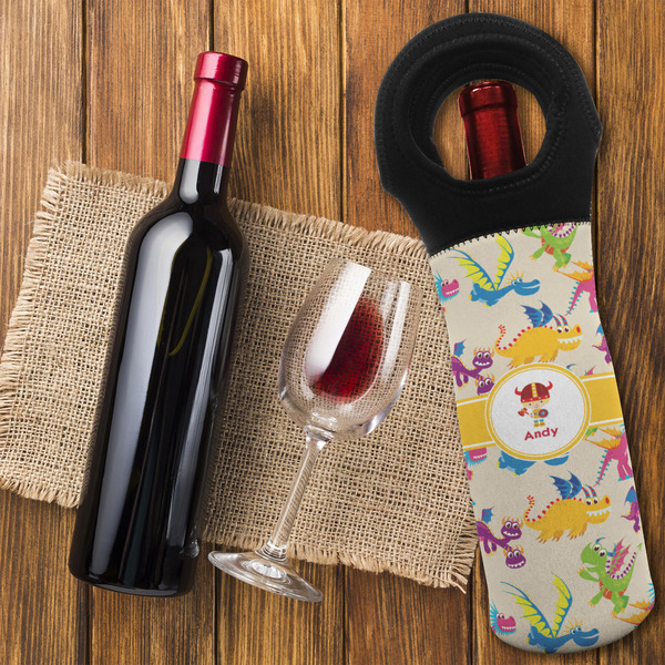 Dragons Wine Tote Bag - FLATLAY