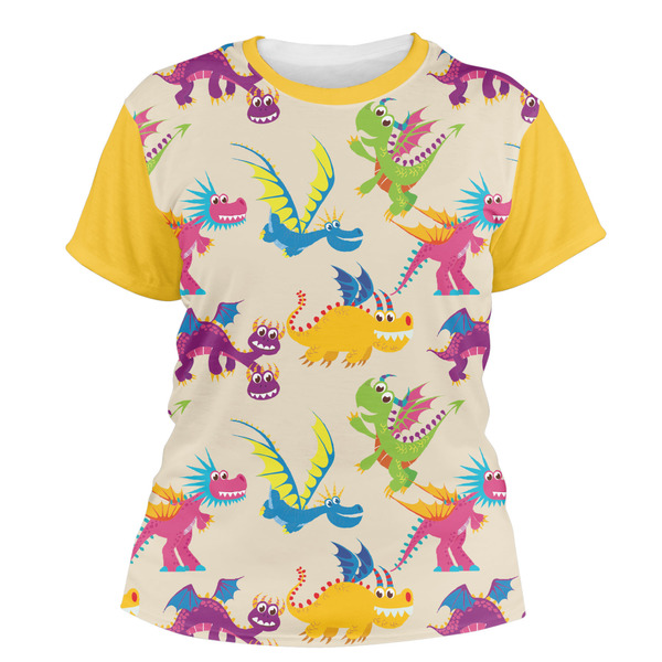 Custom Dragons Women's Crew T-Shirt - Small