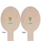 Dragons Wooden Food Pick - Oval - Double Sided - Front & Back