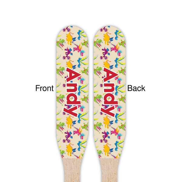 Dragons Wooden Food Pick - Paddle - Double Sided - Front & Back